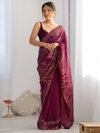 Jr 626 Georgette With Embroidery With Sequence Work Saree Wholesale In India